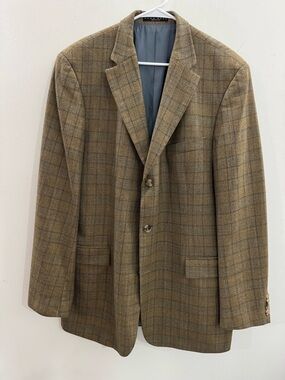 Hugo BossClassic Men's Brown Plaid Blazer